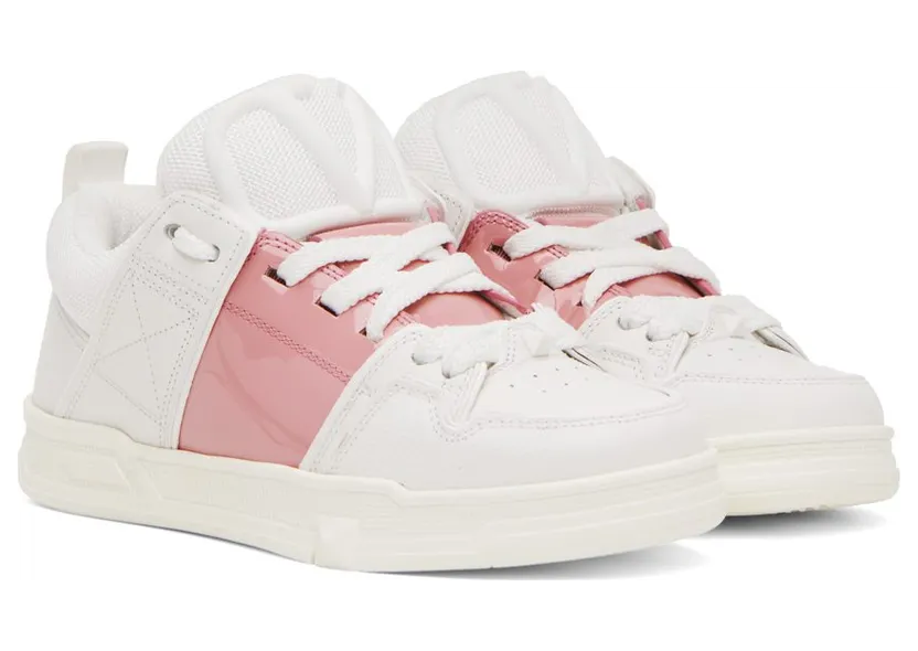Valentino Garavani White & Pink Open Skate J42 Bianco/Coral Blu (1W2S0FB1DXI) (4)