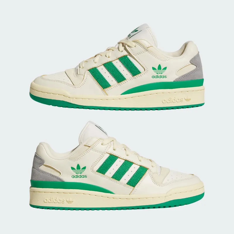 Adidas Forum Low CL Cream White / Green / Warm Vanilla (JI3272)