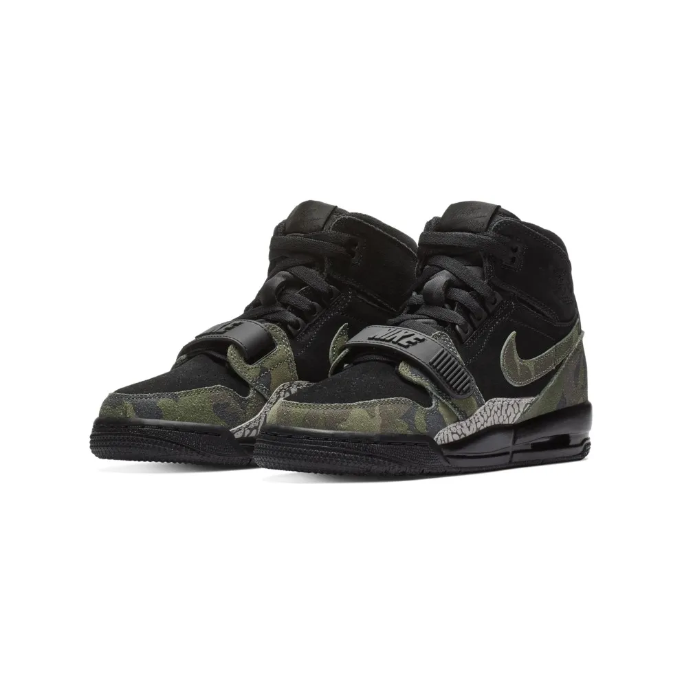 Jordan Legacy 312 Black Camo Green (GS) Black/Camo Green-Volt (AT4040-003)
