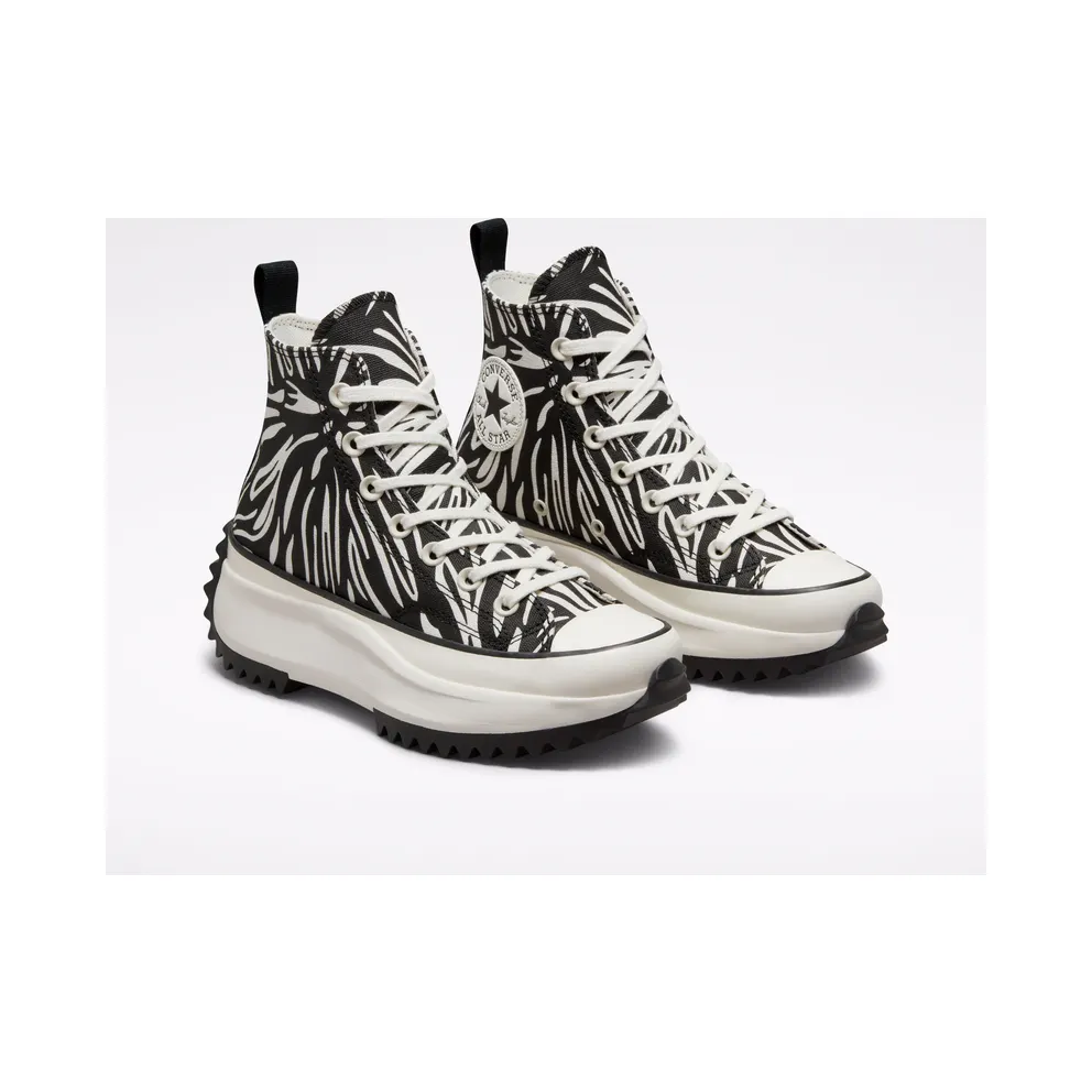 Converse Run Star Hike Platform Animalier Egret/Black/egret
