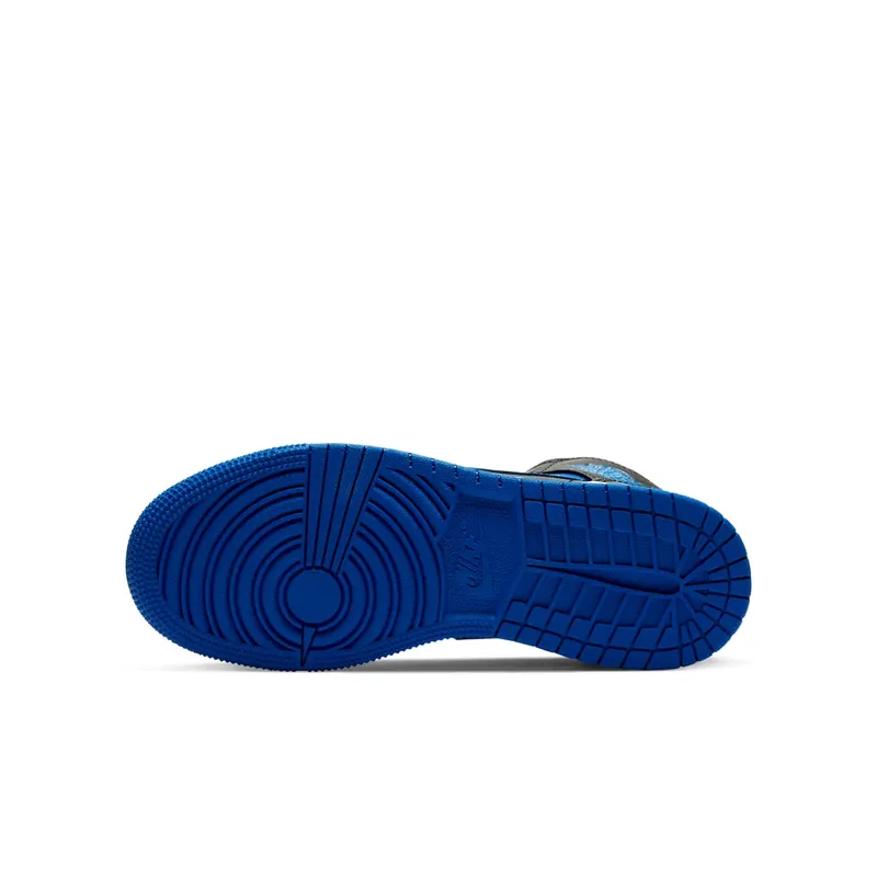 Jordan 1 Mid Royal 2020 (GS) Black/Royal (554725-068)