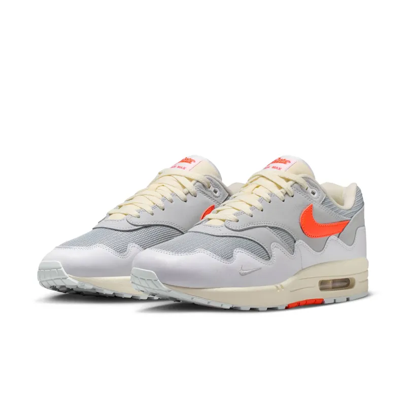 Nike Air Max 1 “Patta Waves White Hyper Crimson (With Bracelet)” (II7055-100)
