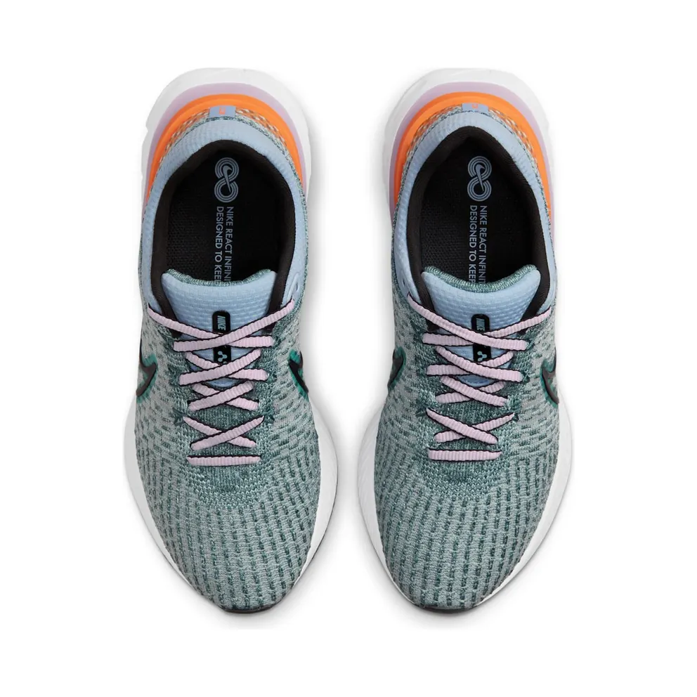 Nike React Infinity Run Flyknit 3 Road Running Grey (DD3024-300)