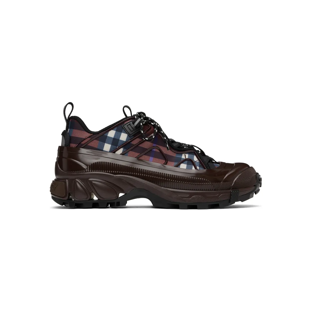 Burberry Burgundy Check Arthur Sneakers (8055586)