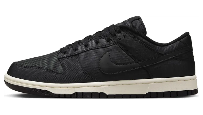 Nike Dunk Low Retro PRM “Black Canvas” (DV7211-001)