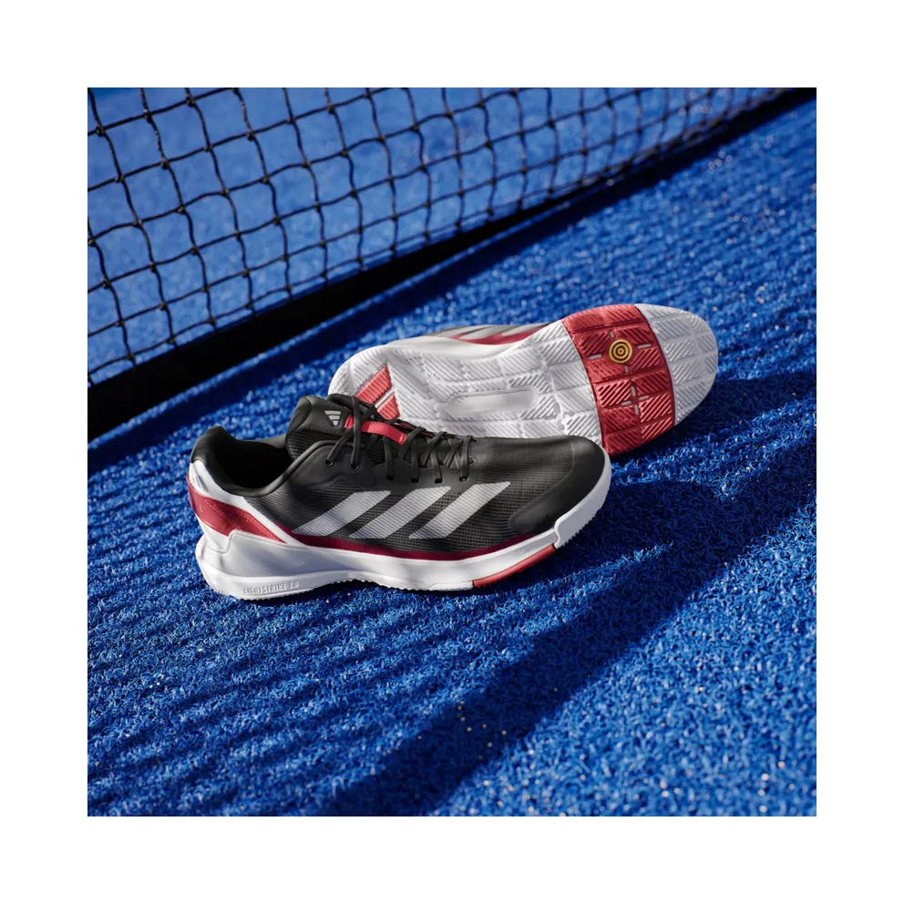 Adidas Crazyquick Padel Core Black / Silver Metallic / Lucid Red (JP9591)
