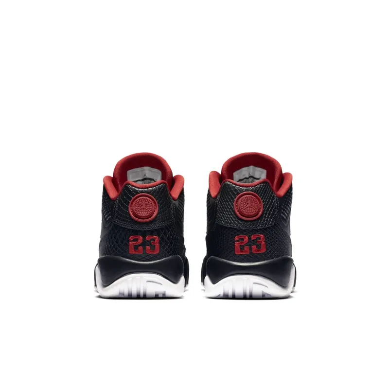 Jordan 9 Retro Low Snakeskin (GS) Black/Gym Red-White (833447-001)
