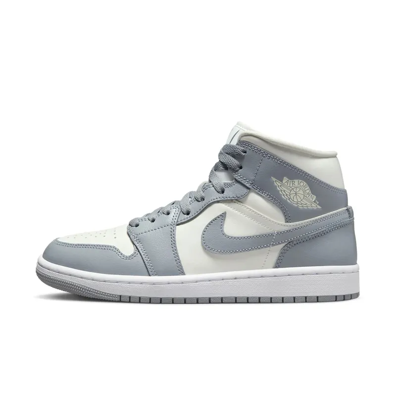 Nike Air Jordan 1 Mid Stealth Grey White (W) (BQ6472-115)