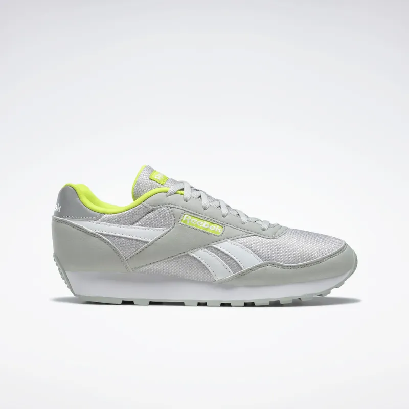 Reebok Rewind Run Shoes Pure Grey 2 / Cloud White / Acid Yellow