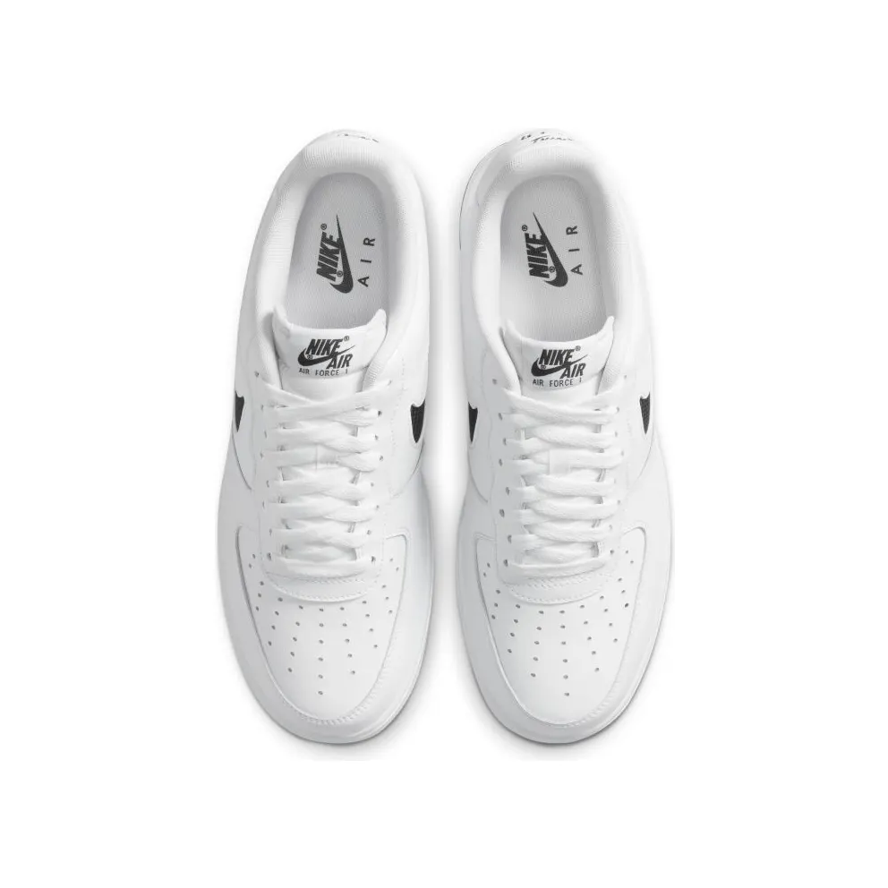 Nike Air Force 1 Low Cut Out Swoosh White Black White/Black-White (CZ7377-100)