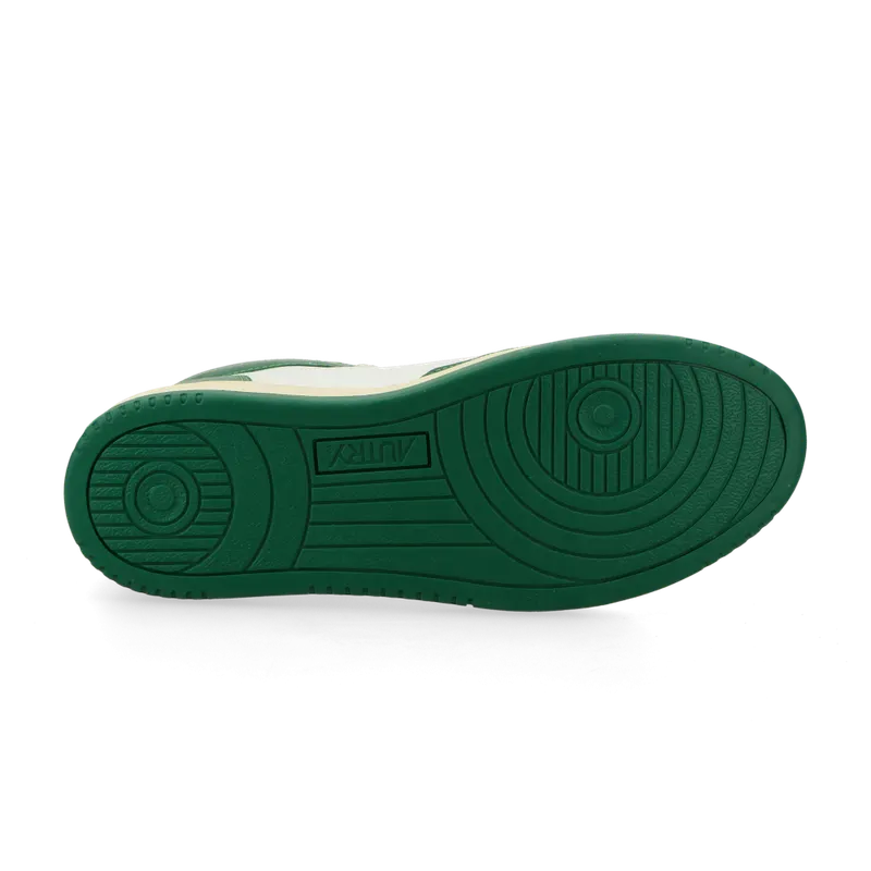Autry Medalist Mid (White / Green) – AUMMWB03