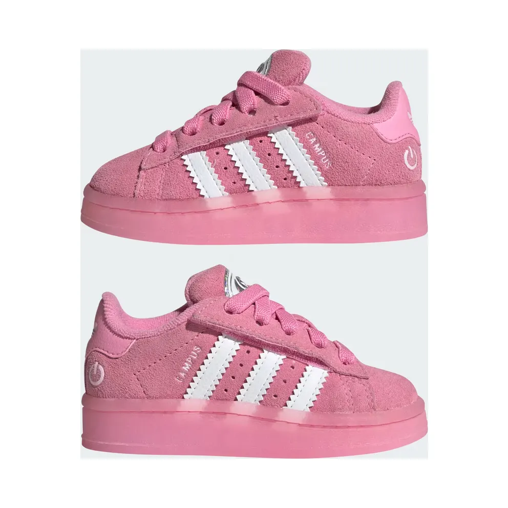 Adidas Campus 00s Led Lights Comfort Closure Elastic Lace Kids Bliss Pink / Cloud White / Clear Pink (JS1283)