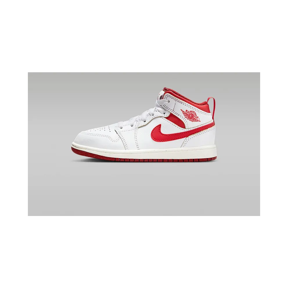 Jordan 1 Mid SE White Dune Red Sail Lobster (FJ3467-160)