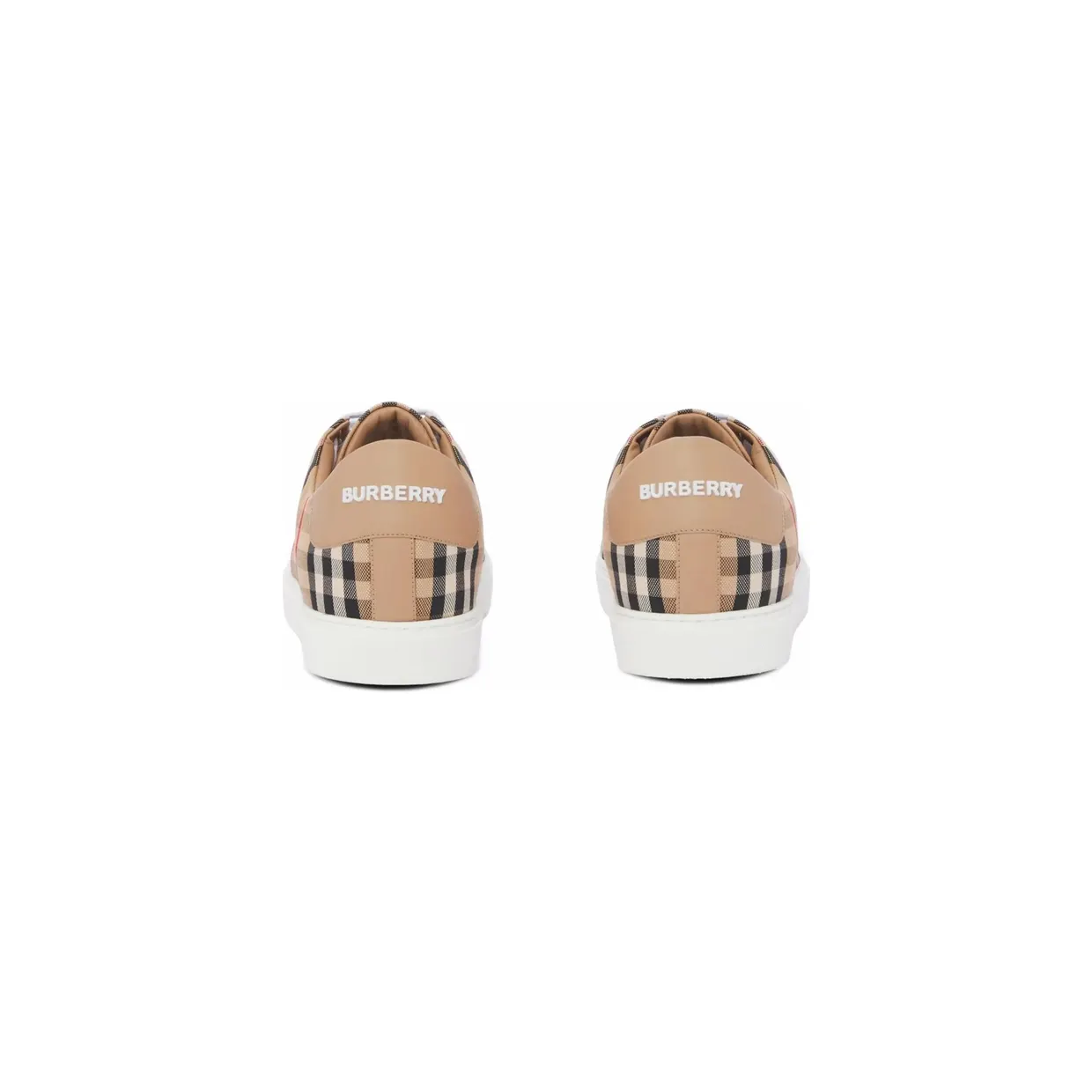 Burberry Check and Leather “Neutrals/Black” (8049777 LF TRN NEW A7026) (3)