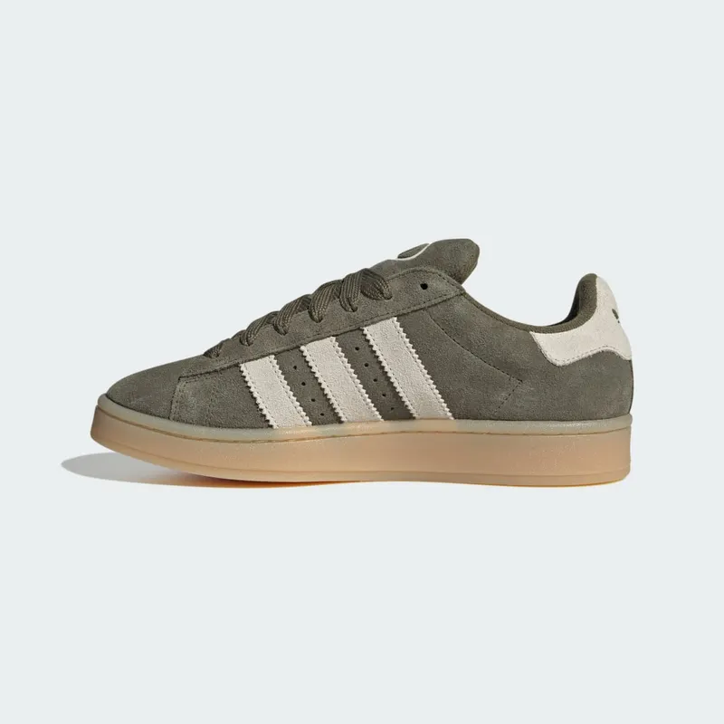 Adidas Campus 00s Medium Dark Khaki / Off White / Gum (JQ8355)