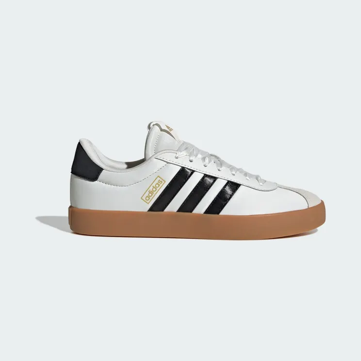 adidas VL Court 3.0 Core White Core Black Gold Metallic (JR8674)