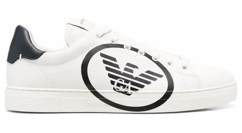 Emporio Armani Sneakers mit Logo-Print – Weiß (X4X554XM990)