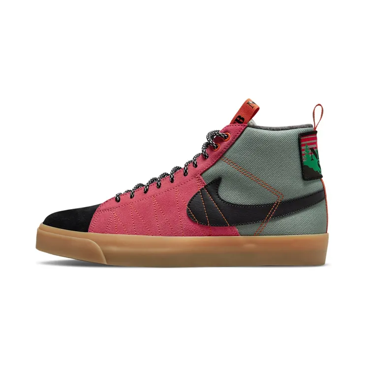 Nike SB Blazer Mid Acclimate Pack “Jade Smoke / White / Sport Spice / Black” (DC8903-301)