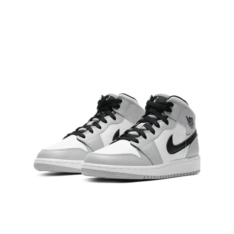 Air Jordan Nike AJ I 1 Mid ‘Light Smoke Grey’ (GS) (2020) (554725-092)