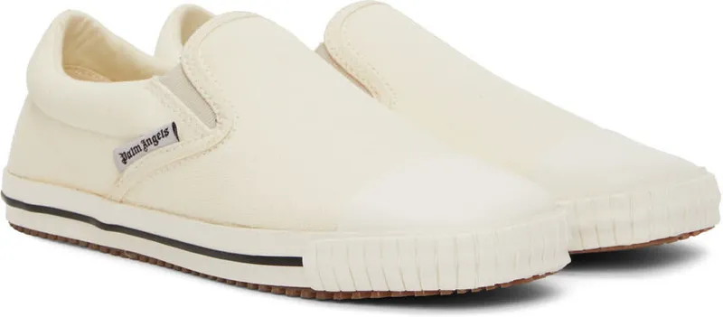 Palm Angels Off-White Square Vulcanized Slip-On Sneakers (PWIA046S22FAB0010110)