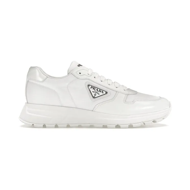 Prada PRAX 01 Sneakers Re-Nylon Brushed Leather White (2EE369_3LF5_F0009_F_G000)