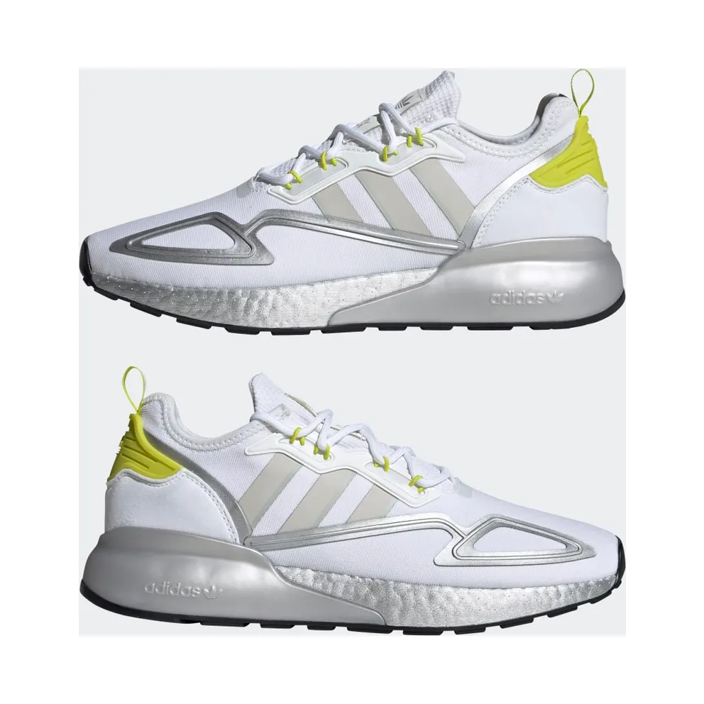 adidas ZX 2K Boost Cloud White / Grey One / Acid Yellow (H06577)