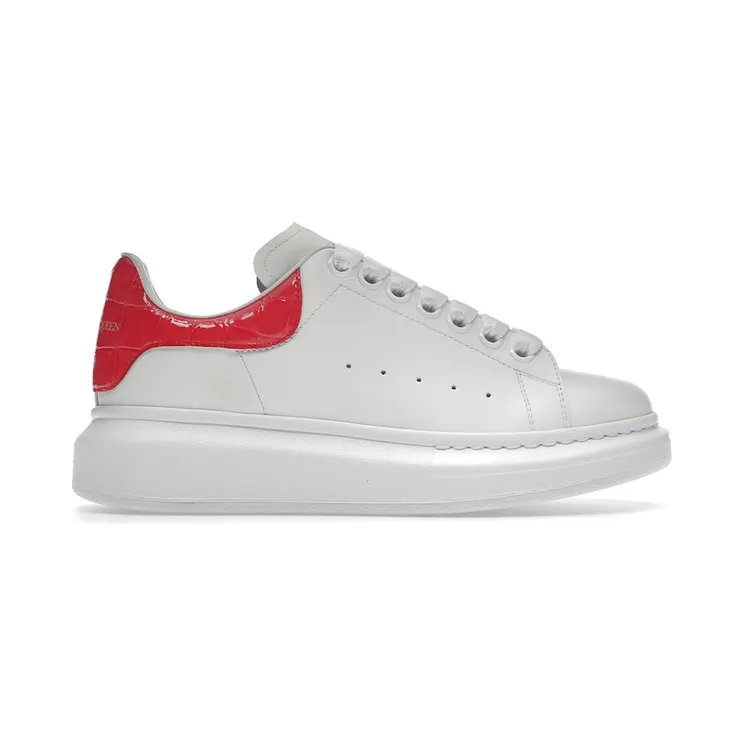 Alexander McQueen Oversized Patent Pink Embossed Croco (W) (553770WIAF89414)