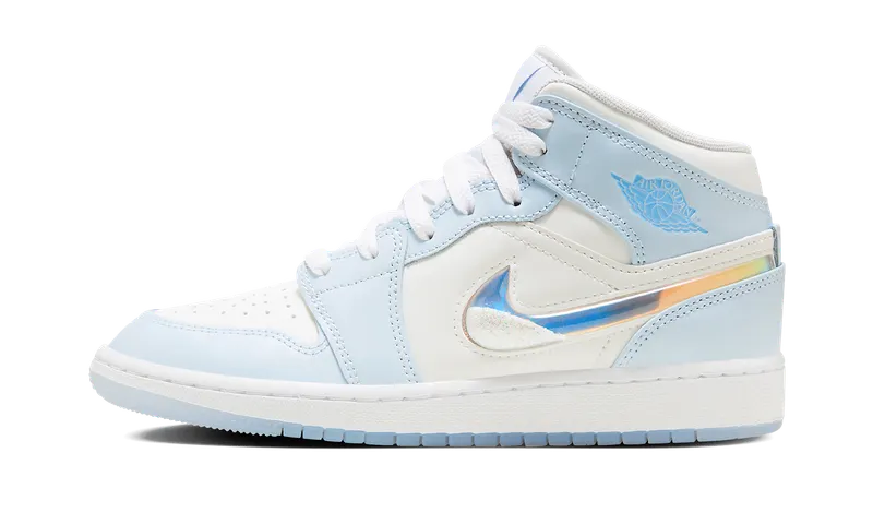 AIR Jordan 1 MID SE GS “GLITTER SWOOSH” (FQ9117-400)
