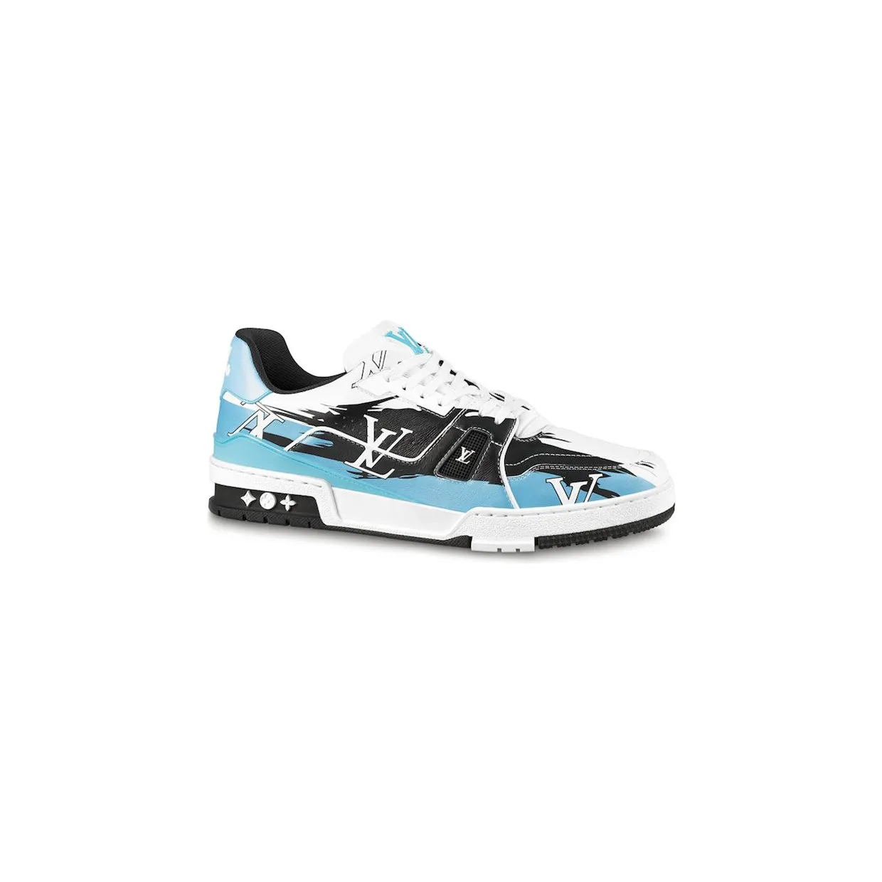 Louis Vuitton LV Trainer #54 Graphic Print White Black Blue (1AA376)
