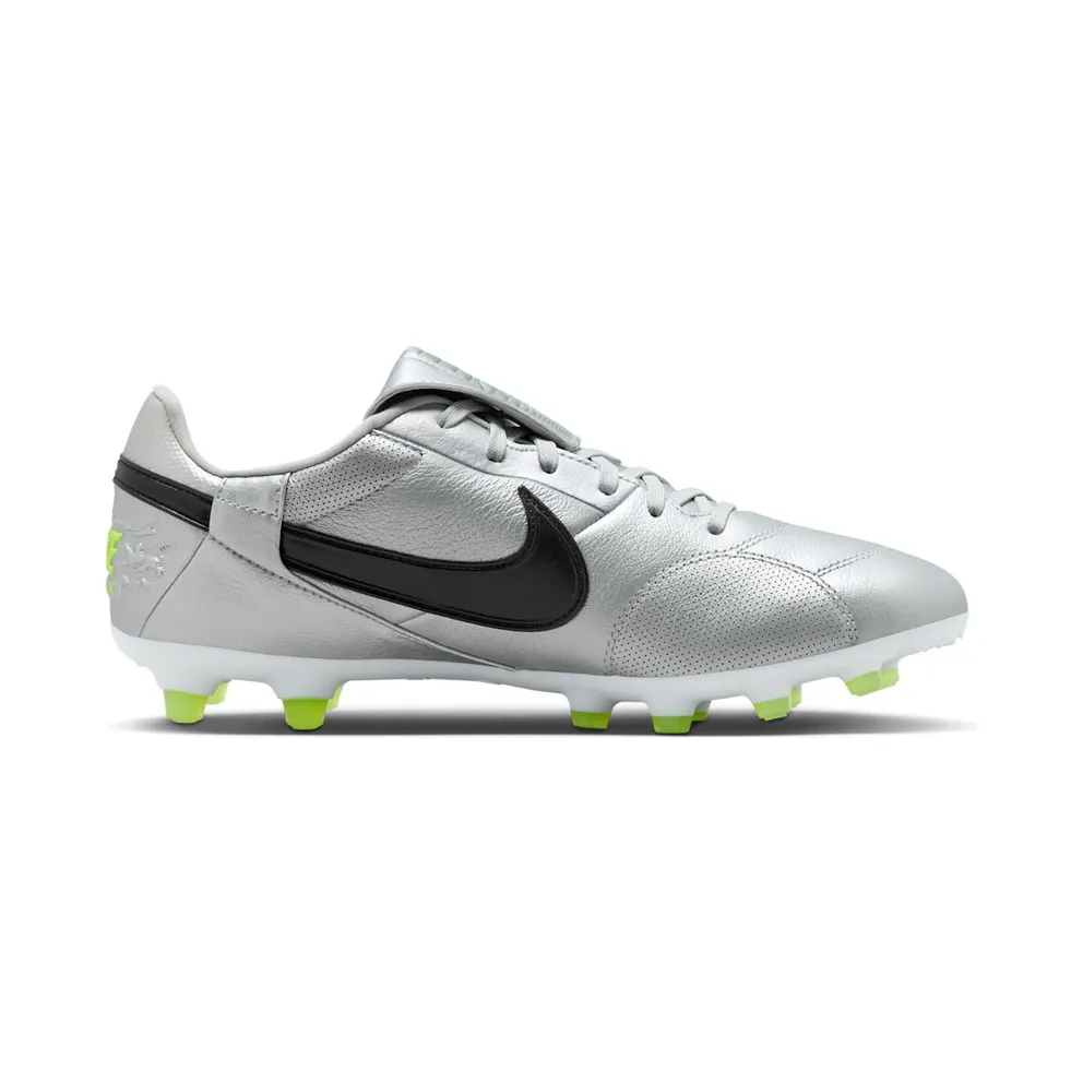 Nike Premier 3 FG Metallic Silver Black Volt (AT5889-004)