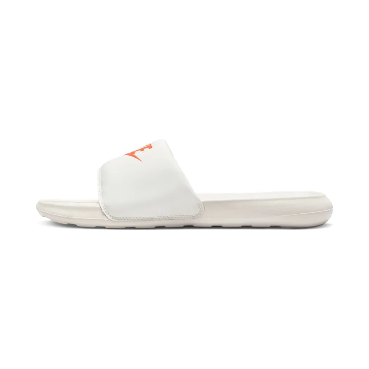 Nike Victori One Slide “Sail / Light Orewood Brown / Safety Orange” (CN9675-108)