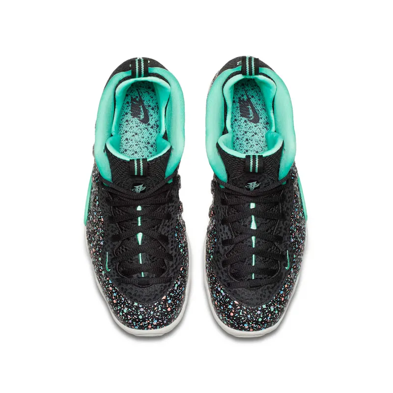 Nike Air Foamposite One Easter 2018 (GS) Black/Green Glow-Lagoon Pulse (846077-004)