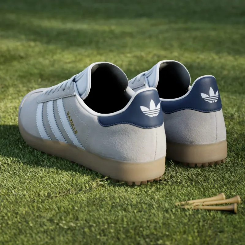 Adidas Gazelle Spikeless Golf “Chalk White Night Indigo” (HP7073)
