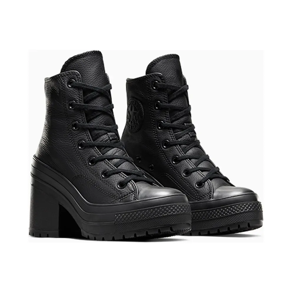 Converse Chuck 70 De Luxe Heel Leather Black/black/white
