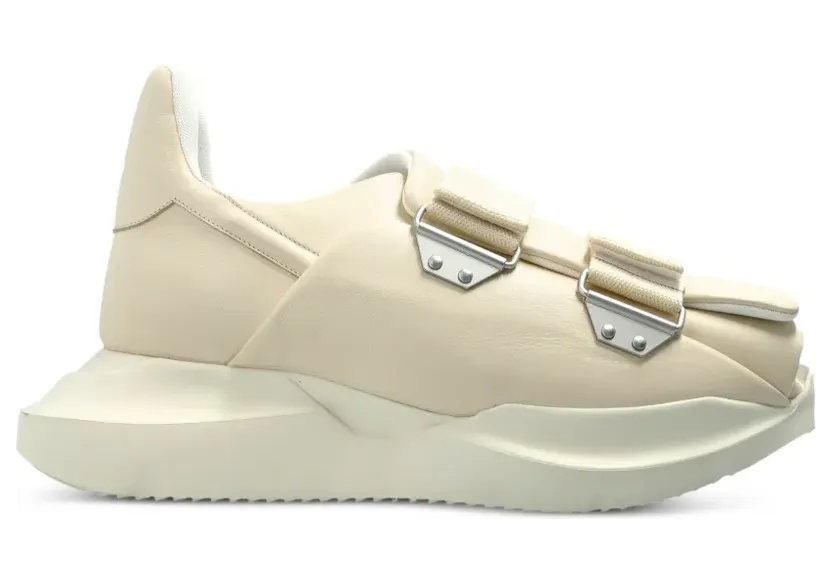Rick Owens Temple Geth sneakers met open neus – Beige (RR01F2816LCO)