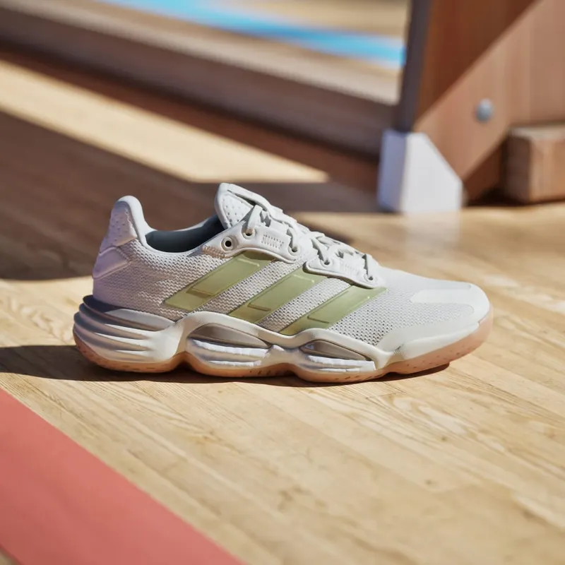 Adidas Stabil 16 Indoor Off White / Gold Metallic / Crystal Sand (JP9764)