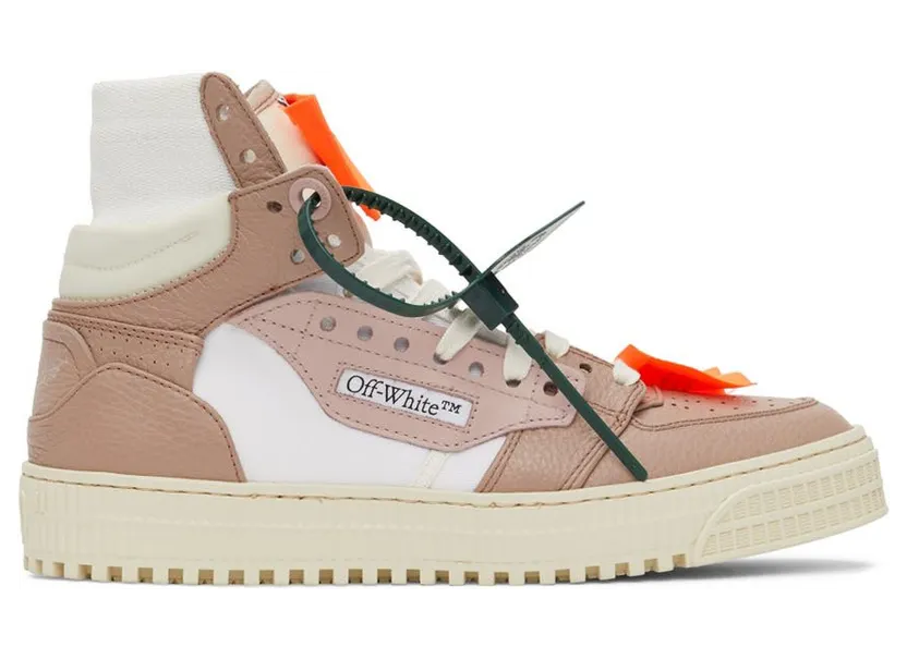 Off-White Beige Leather 3.0 Off Court High Sneakers (OWIA112S22LEA0013061)