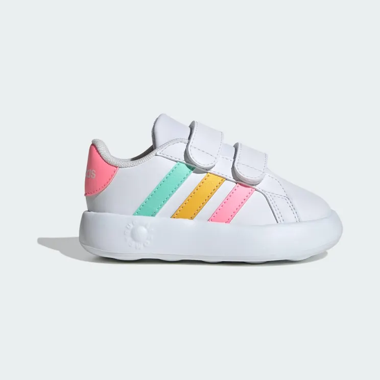adidas Grand Court 2.0 Cloud White / Pulse Mint / Beam Pink (IE1371)