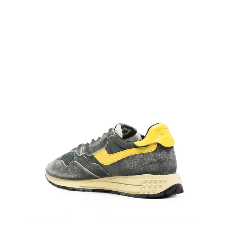 Autry Reelwind Panelled Suede “Grey/Yellow” (WWLM GQ06)