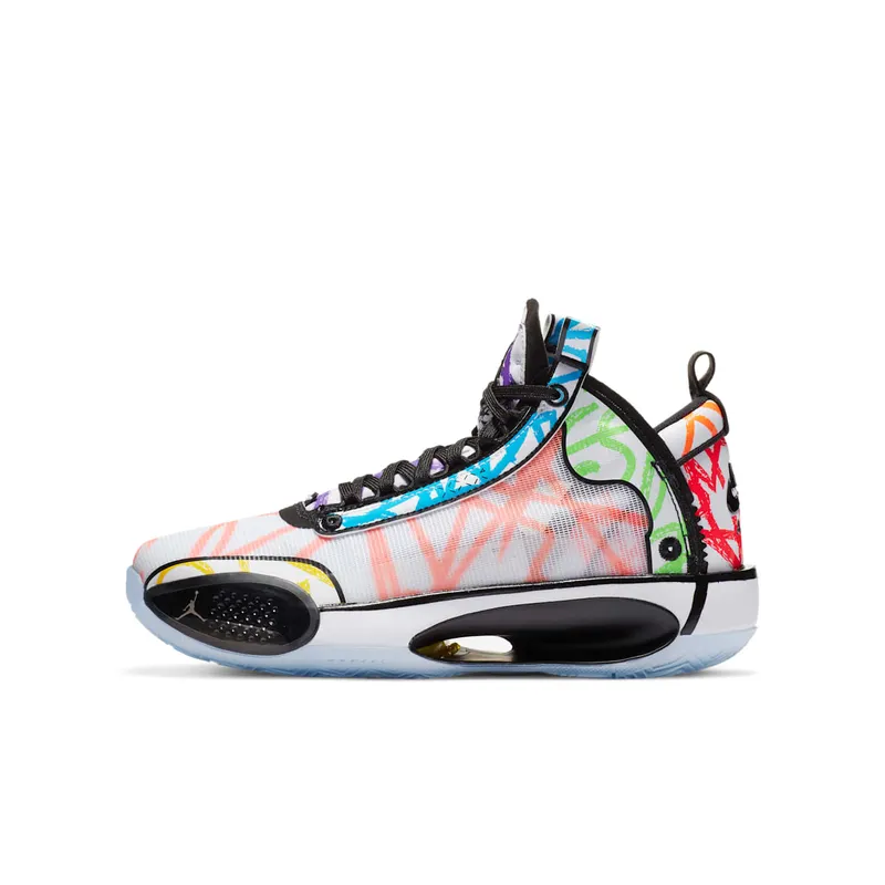 Jordan  XXXIV Zion Williamson Coloring Book (GS) White/Black-Multi-Color (DA4450-100)