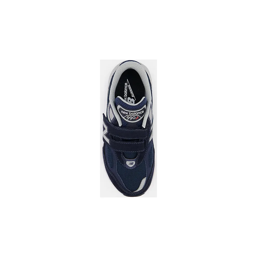 New Balance FuelCell 990v6 Hook and Loop Navy Silver (PV990NV6)