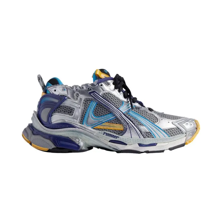 Balenciaga Runner Grey Blue Orange Aqua (772774W3RMU1474)