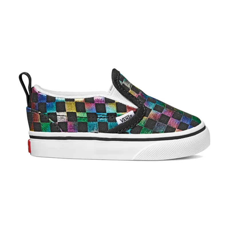 Vans Slip-On V Iridescent Check Black (TD) Black/True White (VN0A3488SRY)
