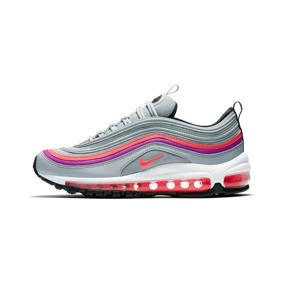 Nike Air Max 97 Wolf Grey Solar Red Vivid Purple (W)