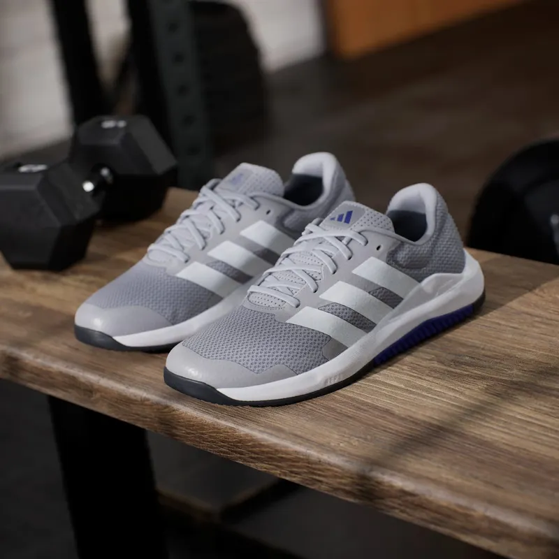 Adidas Dropset Base Training Shoes Halo Silver / Cloud White / Pure Purple (KJ9169)