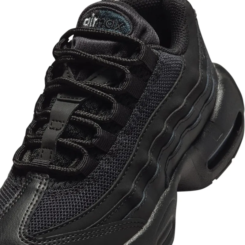 Nike Air Max 95 Recraft GS “Black / Black / Anthracite / Black” (HQ6364-001)