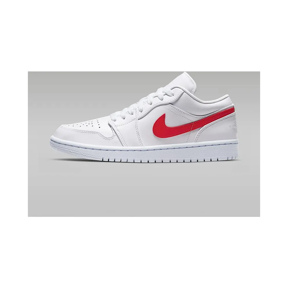 Jordan 1 Low White University Red (W) White/University Red-White (AO9944-161)