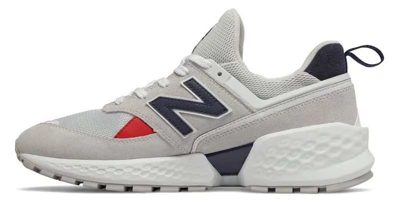New Balance 574 Sport Grey Nimbus Cloud Grey/Navy-Red (MS574GNC)