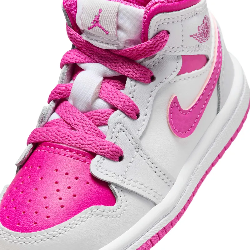 Jordan 1 Mid Iris Whisper White Fire Pink (FD8782-500)