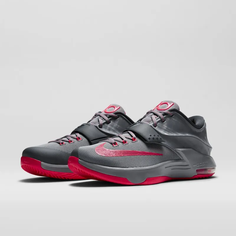 Nike  KD 7 Calm Before the Storm Grey/Hyper Punch/Light Magnet Grey (653996-060)